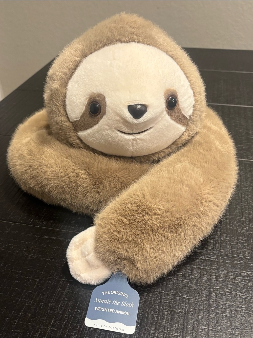 Pulse of Potential Sunnie the Sloth Plush Weighted Toy - 22” Brown